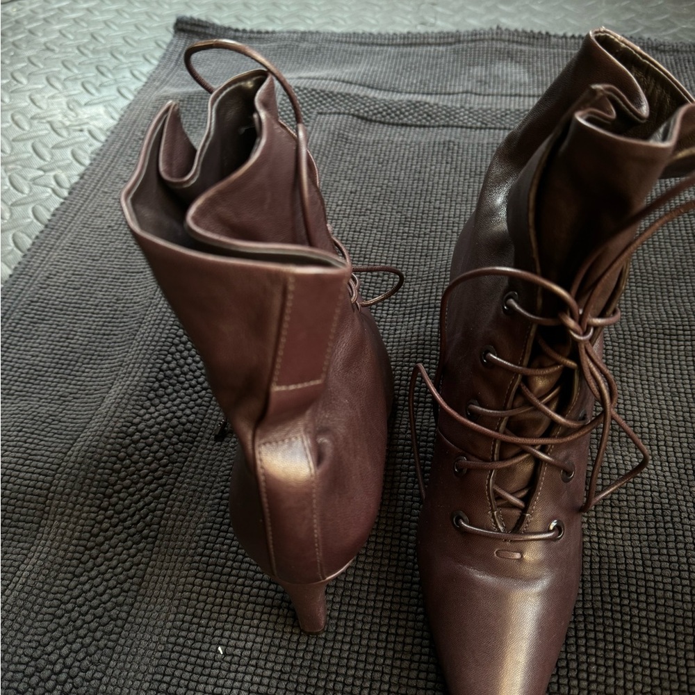 Zimmermann Tie-detailed leather ankle boots